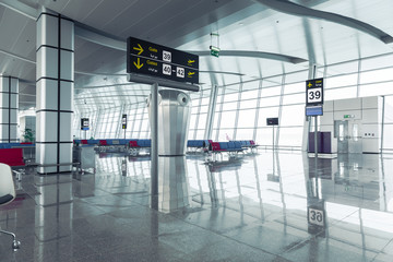Modern Airport Departure Lounge