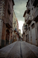 Fototapeta na wymiar The narrow streets of the old town