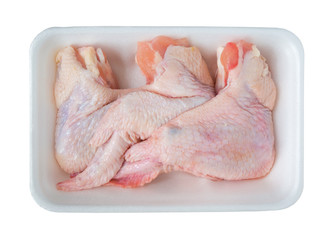 Fresh raw chicken wings