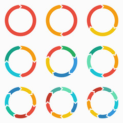 Circle arrows for infographic. - 121804666