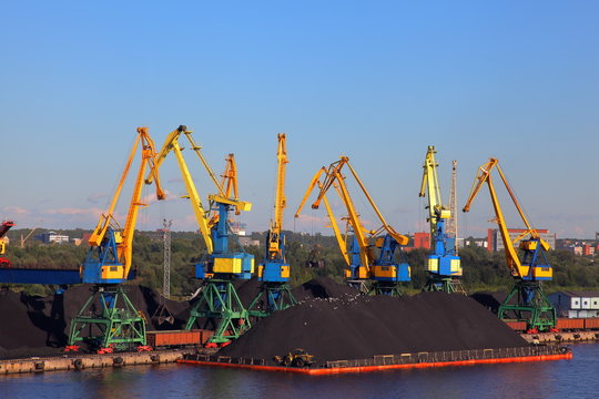 Coal In Riga Port