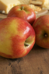 Jazz Apples or cultivar Scifresh a hybrid of Royal Gala and Braeburn developed in New Zealand