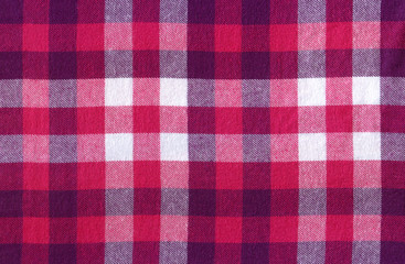 background with plaid fabric
