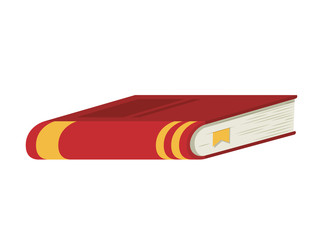 Book icon. literature education and learning theme. Isolated design. Vector illustration