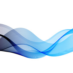 Abstract blue wave background.