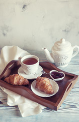 Breakfast on a tray