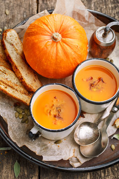 Pumpkin cream soup