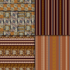 Ethnic seamless pattern set