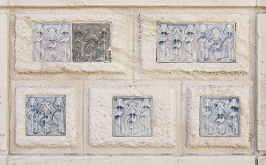 Typical decorative tiles