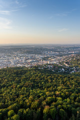 Fototapeta na wymiar View to Stuttgart city in Germany - beautiful landscape in the summer