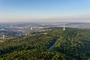 View to Stuttgart city in Germany - beautiful landscape in the summer © Simon Dannhauer