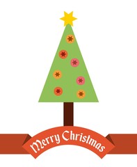 Fototapeta na wymiar happy merry christmas card icon vector illustration design