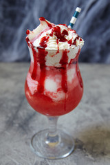 Halloween Vampire Ice Cream Floats