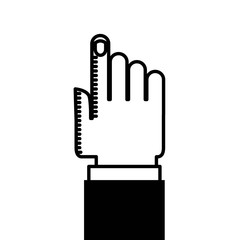 hand human index icon vector illustration design