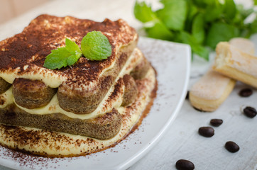 Tiramisu, traditional Italian dessert