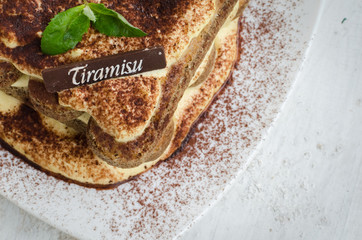 Tiramisu, traditional Italian dessert