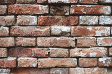 Old wall of red brick