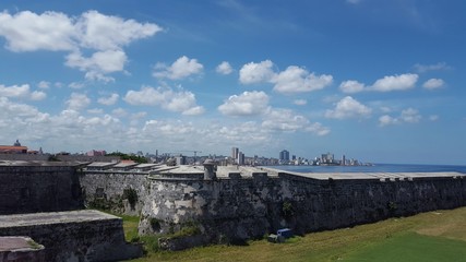 Fototapeta na wymiar El Morro die Festung in Havanna Kuba