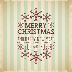 merry christmas holiday december vector illustration design