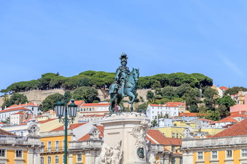 Pra&ccedil;a do Com&eacute;rcio em Lisboa Portugal