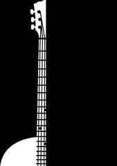 Neck of a guitar
