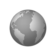 Earth Flat Icon Vector Illustration