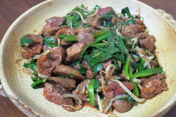 レバニラ炒め