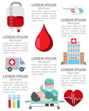 Infographic of hospital