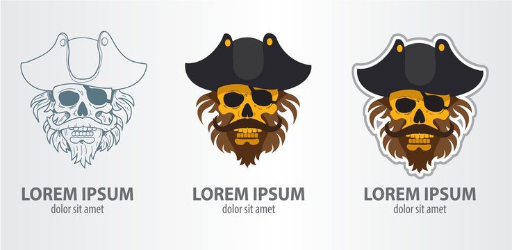 Logo pirate skull