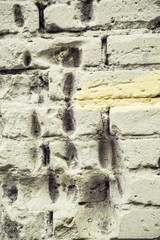 old brick wall of the house