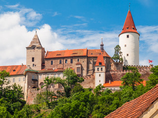 Fototapeta na wymiar Medieval Castle of Krivoklat in Czech Republic