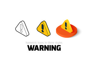 Warning icon in different style