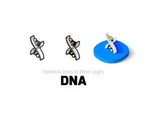 DNA icon in different style