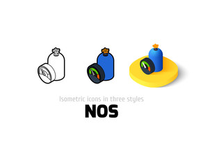 NOS icon in different style
