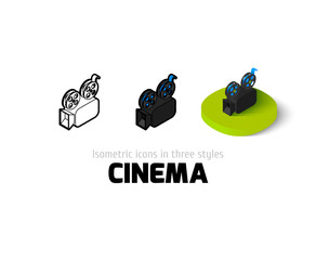 Cinema icon in different style