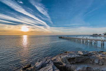 Obraz premium Lever sur l'estacade