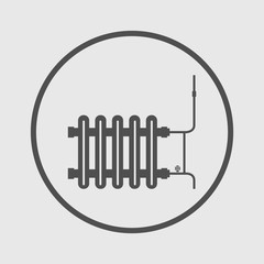 radiator icon vector