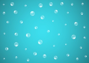 water drops on blue background