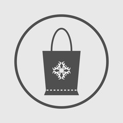 shopping bag icon vector