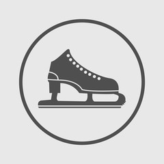 skating icon vector