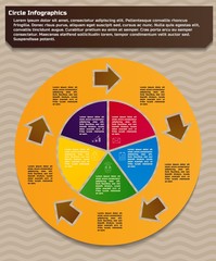circular infographic design template