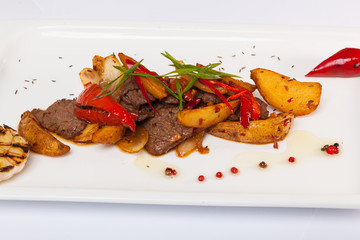 Spicy beef with potatoes