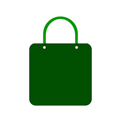 Shopping bag symbol icon.