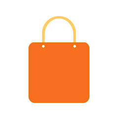 Shopping bag symbol icon.