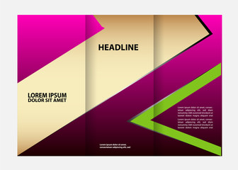Naklejka premium brochure folder leaflet abstract element 