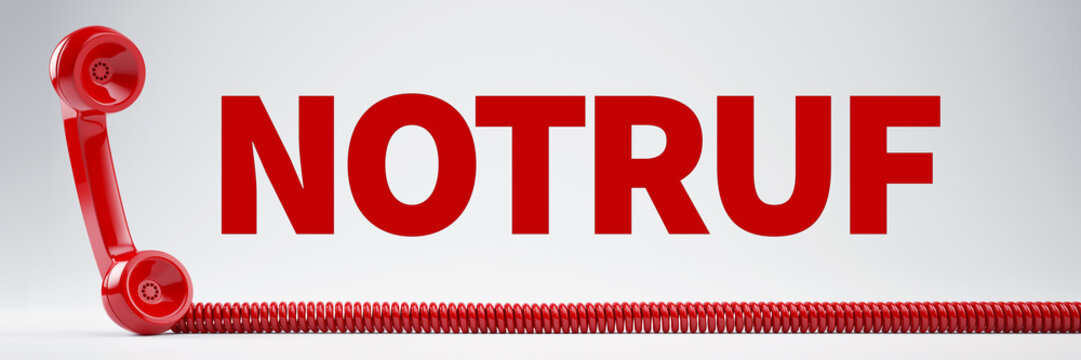 Rotes Notruf Telefon