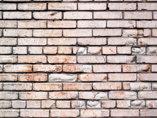 Obraz premium White brick wall texture or background