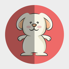 Obraz premium cute rabbit animal. bunny cartoon. colorful design. vector illustration