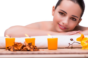 Woman in spa health concept