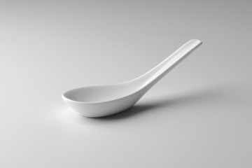 Spoon for tapas in White porcelain